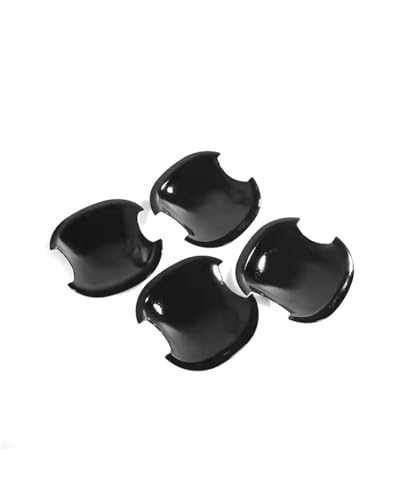 HGYFS5 Scratch Protection Kompatibel Mit Toyota Highlander 2008-2013 1-fach Intelligente Türgriffverkleidung Mit Einzelloch Chromzierleiste Anti-Scratch Covers(Small door bowl bright black) von HGYFS5