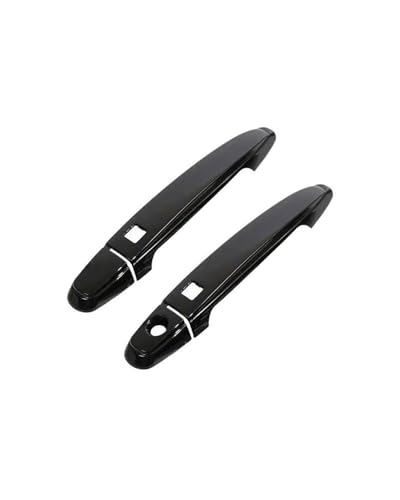 HGYFS5 Scratch Protection Kompatibel Mit Toyota Highlander 2008-2013 Zweifach Intelligente Türgriffverkleidung Mit Einzelloch Chromzierleiste Kratzschutz Anti-Scratch Covers(2 doors bright black) von HGYFS5