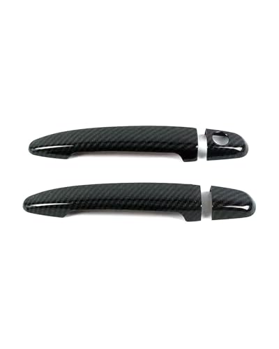 HGYFS5 Scratch Protection Kompatibel Mit Toyota Sienna XL20 2004-2009 Türgriffabdeckung Einloch Kratzschutz Zubehör Anti-Scratch Covers(2 doors carbon fiber pattern) von HGYFS5