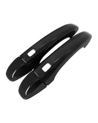 HGYFS5 Scratch Protection Kompatibel mit Dacia Jogger 2021-2024 Zweifach Intelligente Türgriffverkleidung Lochlos Kratzschutz für Tuning Zubehör Anti-Scratch Covers(2 doors bright black) von HGYFS5