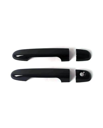 HGYFS5 Scratch Protection Kompatibel mit Hyundai I30 2008-2010 Einloch Türgriff Dekorativer Kratzfester Schutzfolienaufkleber Zubehör Anti-Scratch Covers(2 doors bright black) von HGYFS5