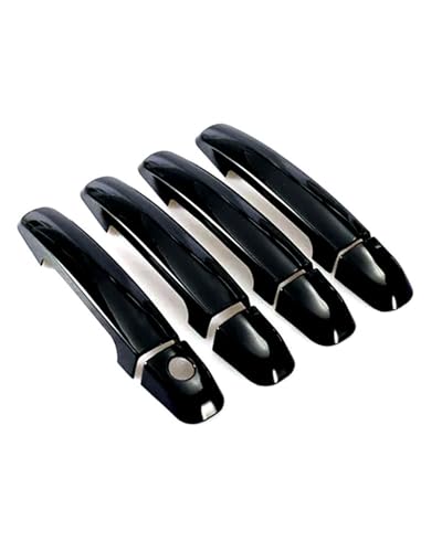 HGYFS5 Scratch Protection Kompatibel mit Suzuki SX4 S-Cross Türgriffverkleidung mit Einzelloch Chromzierleiste & Kratzschutzfolie für Türschale Anti-Scratch Covers(Bright black) von HGYFS5