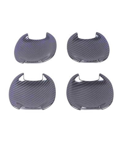HGYFS5 Scratch Protection Kratzfeste Schutzfolie Für Sunny Türgriffe 2011-2016 Einzelloch Doppeltes Smart Design Außenabdeckung Anti-Scratch Covers(Small door bowl carbon fiber) von HGYFS5