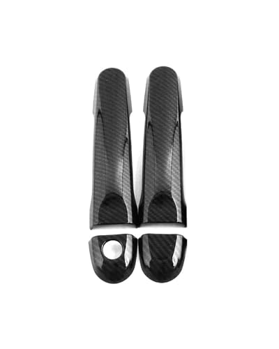 HGYFS5 Scratch Protection Kratzfeste Türschalenabdeckung für Latio N17 2012-2016 Einzelloch-Design Außengriffrahmen Anti-Scratch Covers(2 doors carbon fiber pattern) von HGYFS5
