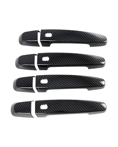 HGYFS5 Scratch Protection Kratzfester Schutzfilm Für Außen-Türgriff Ohne Loch – Für Blazer 2018-2024(Four smart carbon fiber) von HGYFS5