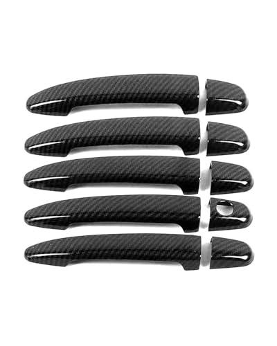 HGYFS5 Scratch Protection Kratzfester Schutzfilm Für Türgriff Mit Einzelloch – Für Toyota Prado J120 2003-2009 Anti-Scratch Covers(Five-door carbon fiber pattern) von HGYFS5