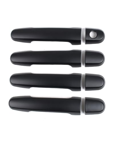 HGYFS5 Scratch Protection Kratzschutz-Türgriffleiste Für Toyota Belta 2005-2012 Einzelloch-Design Mit Außenabdeckung Auto-Upgrade Zubehör Anti-Scratch Covers(Matte black) von HGYFS5