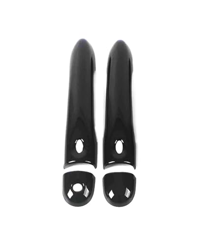 HGYFS5 Scratch Protection Kratzschutzset Für Türgriff Und Schale Mit Einzelloch Clio 2013-2022 (Zweitürer Version) Anti-Scratch Covers(Dual smart bright black) von HGYFS5