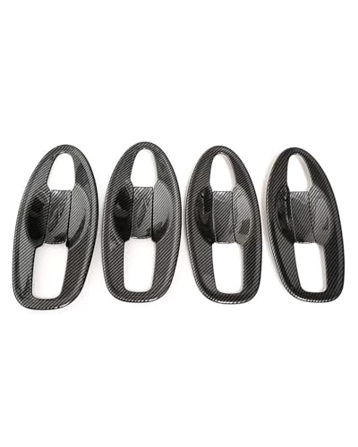 HGYFS5 Scratch Protection Kratzschutzset Für Türgriff Und Schale Mit Einzelloch Terra 2018-2024 Anti-Scratch Covers(Gate carbon fiber) von HGYFS5