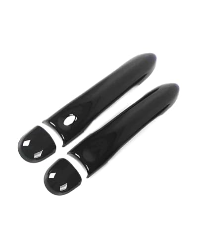 HGYFS5 Scratch Protection Kratzschutzset Für Türgriff Und Schale Ohne Loch Clio 2013-2022 (Zweitürer Version) Anti-Scratch Covers(Single smart bright black) von HGYFS5