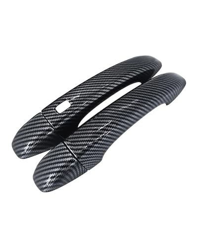 HGYFS5 Scratch Protection Kratzschutzset Für Türgriff Und Schale Ohne Loch Megane MK4 2017-2024 Anti-Scratch Covers(2-door single smart carbon fiber) von HGYFS5