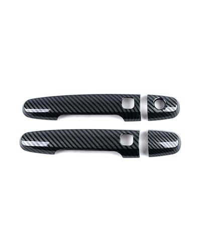 HGYFS5 Scratch Protection Türgriff-Abdeckung Doppelt Smart Einloch FÜR Toyota Auris E150 2006-2012 Kratzschutz-Dekorationsset Anti-Scratch Covers(2 doors carbon fiber pattern) von HGYFS5
