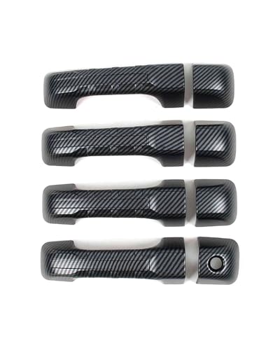HGYFS5 Scratch Protection Türgriffabdeckung Für Dodge RAM TRUCKS 2023, Mit Einzelloch, Kratzfester Schutzabdeckung Für Viertürige Modelle(Carbon fiber pattern B*8) von HGYFS5
