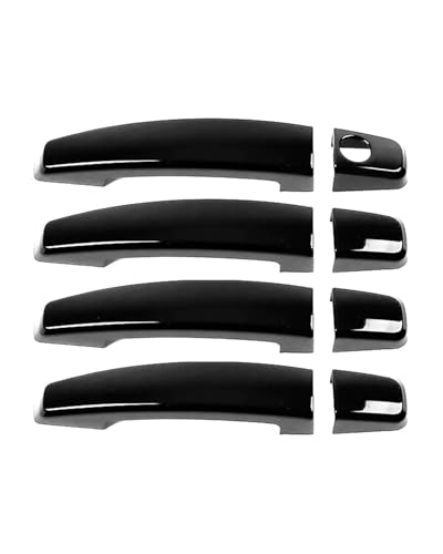 HGYFS5 Scratch Protection Türgriffschutz Mit Einzelloch Für Buick Regal 2009-2016 - Kratzfeste Außengriffabdeckung Mit Schutzfolie Anti-Scratch Covers(Bright black) von HGYFS5