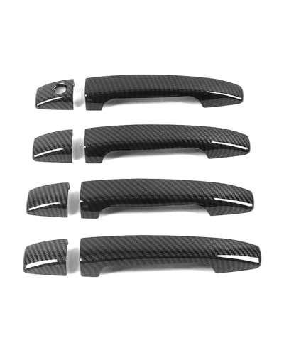 Scratch Protection Außen-Türgriffabdeckung Mit Einzelloch – Für Subaru Impreza GE GV GH GR G12 G22 2008-2011, Zubehör Anti-Scratch Covers(Two-door carbon fiber pattern) von HGYFS5