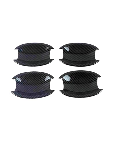 Scratch Protection Kompatibel Mit Toyota Highlander 2008-2013 Zweifach Intelligente Türgriffverkleidung Mit Einzelloch Chromzierleiste Kratzschutz Anti-Scratch Covers(Small door bowl carbon fiber) von HGYFS5