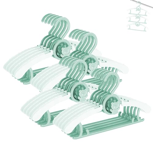 HGYZE Baby Kleiderbügel Kinder Antirutsch, 29-37cm Ausziehbare Kinderkleiderbügel mit Hosenständer, Stapelbare Mitwachsende Kid Hanger Ideal für Kinderbekleidung, 20 Stück Kunststoff Babybügel HGYZE Baby Kleiderbügel Kinder Antirutsch, 29-37cm Ausziehbare Kinderkleiderbügel mit Hosenständer, Stapelbare Mitwachsende Kid Hanger Ideal für Kinderbekleidung, 20 Stück Kunststoff Babybügel von HGYZE