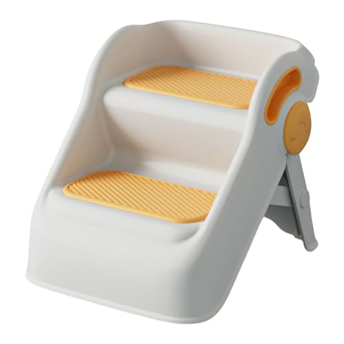 2 Kinder Schritt Stuhl Nicht Schlupfbadhocker Falten Design Plastik Stufe Stuhl Safe Doppelpegel Stuhl Für Kleinkind Kids Safe Klappstufe Stuhl von HGZHNAT