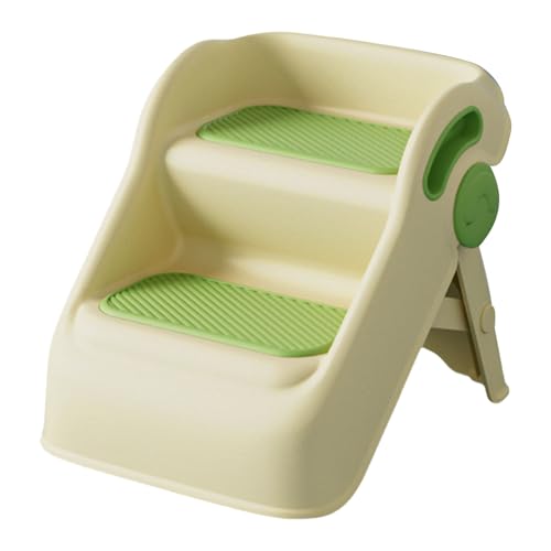 2 Kinder Schritt Stuhl Nicht Schlupfbadhocker Falten Design Plastik Stufe Stuhl Safe Doppelpegel Stuhl Für Kleinkind Kids Safe Klappstufe Stuhl von HGZHNAT