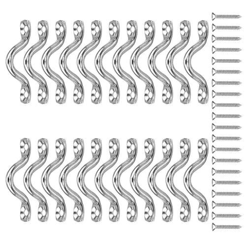 22 Elemente Strong Wall Fix U Circles Industriefestigkeit Deckenriemen Mit Sicherungsschrauben Upgrades Für Den Gebrauch Von U Förmigen Wandhaken Innenbereich Mit Befestigungselementen von HGZHNAT