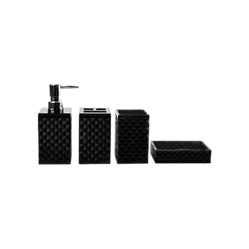4-teilige Moderne Badezimmerorganisatoren Mit Geometrischen Gittern Bruchresistenten Aufbewahrung Für Waschbecken Und Badewanne Modern Diamonds Gitter Badezimmerzubehör Set 4-teilige Moderne Badezimmerorganisatoren Mit Geometrischen Gittern Bruchresistenten Aufbewahrung Für Waschbecken Und Badewanne Modern Diamonds Gitter Badezimmerzubehör Set von HGZHNAT