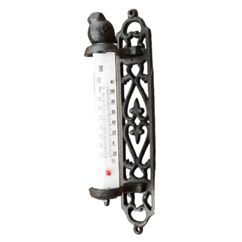 Antiquien Eisen Thermometer Rostfeste Beschichtungstemperaturmessgeräte Einfache Installation Für Die Umgebung In Innenräumen Einfacher Installation Von Vintage Room Thermometern von HGZHNAT