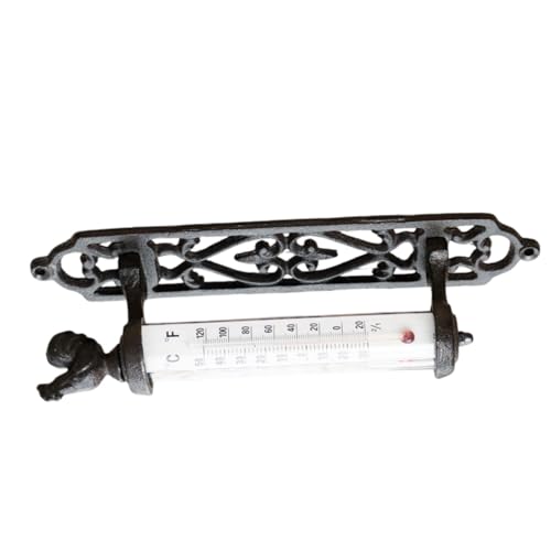 Antiquien Eisen Thermometer Rostfeste Beschichtungstemperaturmessgeräte Einfache Installation Für Die Umgebung In Innenräumen Einfacher Installation Von Vintage Room Thermometern von HGZHNAT