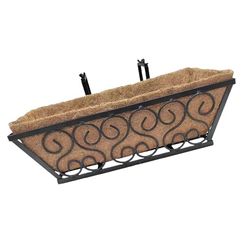 Europäische Stile Hängende Pflanzer Schmiedeeisere Wandmontiermontierkorb Für Balkongärten Outdoor Dekoration Atmungsaktivem Pflanzerkorb Europäische Stile Hängende Pflanzer Schmiedeeisere Wandmontiermontierkorb Für Balkongärten Outdoor Dekoration Atmungsaktivem Pflanzerkorb von HGZHNAT