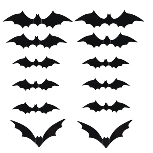 Fledermäuse Deko Sticker, Fledermaus Wandtattoo, Fledermaus Sticker Fenster, Fledermauswandabziehbilder Kleber, PVC Aufkleber, Realistische Fliegende Fledermausaufkleber Für Die Walltür Halloween Fledermäuse Deko Sticker, Fledermaus Wandtattoo, Fledermaus Sticker Fenster, Fledermauswandabziehbilder Kleber, PVC Aufkleber, Realistische Fliegende Fledermausaufkleber Für Die Walltür Halloween von HGZHNAT