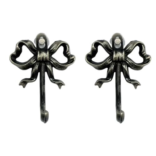 HGZHNAT 2pcs Vintage Eisen Bowknot Haken Metall Dekorative Wandhaken Rostbricht HGZHNAT 2pcs Vintage Eisen Bowknot Haken Metall Dekorative Wandhaken Rostbricht von HGZHNAT
