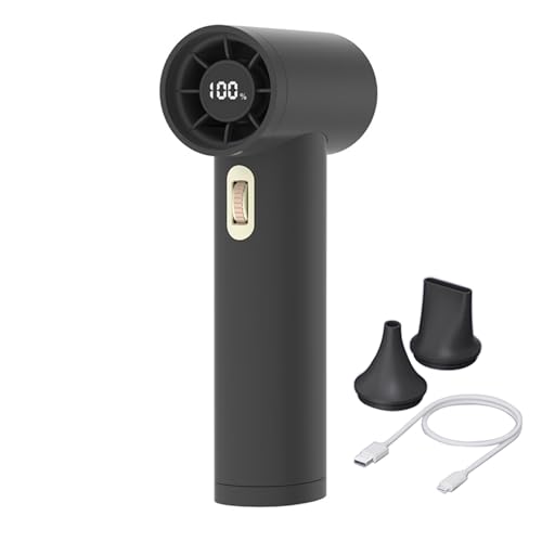 HGZHNAT 80000 U/Min Schnurloses Lüfter Staubgebläse Handheld Motor Ventilator 100 Geschwindigkeit Für Frauen Computer Reinigung Outdoor Office USB Desktop von HGZHNAT
