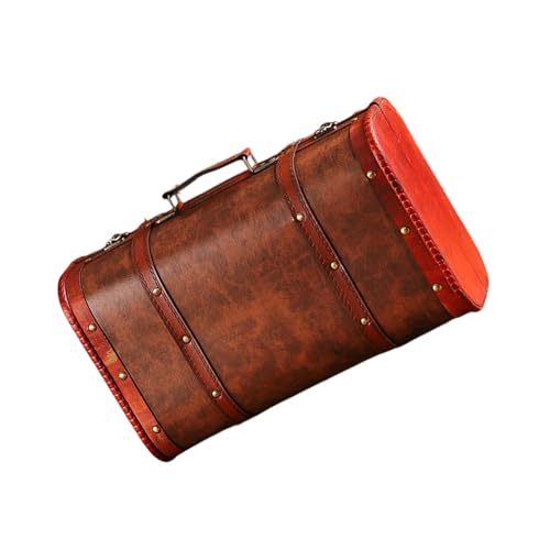 HGZHNAT Aufbewahrungsbox Faux Leder Handorganisator Chinesisch Muster Holztransporthülle Mit Metallverschluss Für Schmuck Und Kosmetik Mode Kunstleder Reisebereicher von HGZHNAT