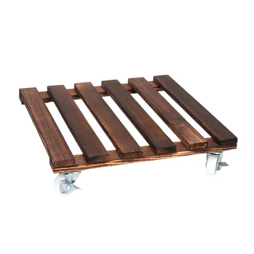 HGZHNAT Carbonisierte Holzpflanzentöpfe Tablett Bewegliche Rollbasis Mehrzweck Gartenwerkzeug Mit Glattem Rad Insektenresistent Rolling Plant Plattform HGZHNAT Carbonisierte Holzpflanzentöpfe Tablett Bewegliche Rollbasis Mehrzweck Gartenwerkzeug Mit Glattem Rad Insektenresistent Rolling Plant Plattform von HGZHNAT