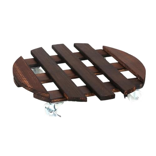 HGZHNAT Carbonisierte Holzpflanzentöpfe Tablett Bewegliche Rollbasis Mehrzweck Gartenwerkzeug Mit Glattem Rad Insektenresistent Rolling Plant Plattform HGZHNAT Carbonisierte Holzpflanzentöpfe Tablett Bewegliche Rollbasis Mehrzweck Gartenwerkzeug Mit Glattem Rad Insektenresistent Rolling Plant Plattform von HGZHNAT