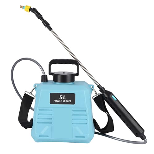 HGZHNAT DrucksprüHer 5 Liter, Akku SprüHgeräT, DrucksprüHer Elektrisch, DrucksprüHer Akku FüR Outdoor BewäSserung HandsprüHgeräT Wasserkanister FüR Pflanzen Garten Teleskopieren Garten SprüHgeräT von HGZHNAT