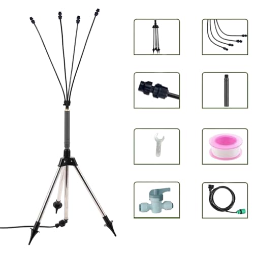 HGZHNAT Gartenstehend Misting Verstellbarer Tragbarer Ständer Tragbare Kühlung Für Pool BBQ Kühlung Kid Wasser Einstellbares Höhenstativsystem von HGZHNAT
