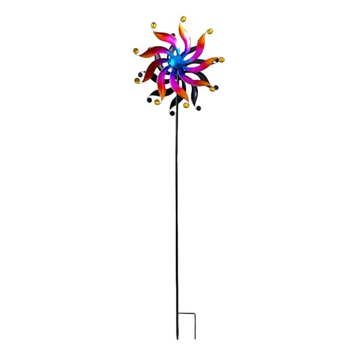 HGZHNAT Handgefertigte Metallwinde Spinner Skulptur Metall Windmühle Stake Yard Kunstdekoration Für Außenbereiche Garten Decors Windskulpturen HGZHNAT Handgefertigte Metallwinde Spinner Skulptur Metall Windmühle Stake Yard Kunstdekoration Für Außenbereiche Garten Decors Windskulpturen von HGZHNAT