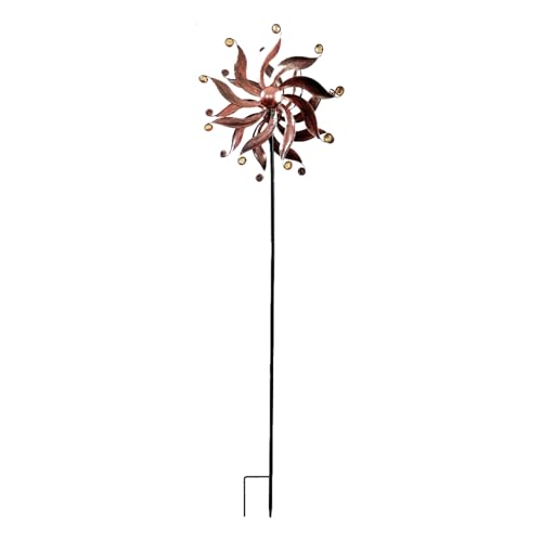 HGZHNAT Handgefertigte Metallwinde Spinner Skulptur Metall Windmühle Stake Yard Kunstdekoration Für Außenbereiche Garten Decors Windskulpturen HGZHNAT Handgefertigte Metallwinde Spinner Skulptur Metall Windmühle Stake Yard Kunstdekoration Für Außenbereiche Garten Decors Windskulpturen von HGZHNAT