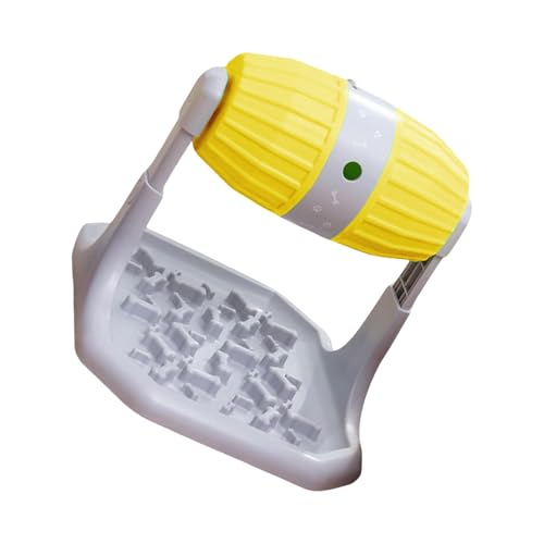 HGZHNAT Interaktiver Rolling Hundefutterer Einstellbarer Behandlungspender Puzzle Spielzeugnonskid Basis Kognitive Entwicklung Haustieranreicherungsaktivität Hund Anreicherung Fütterungsball von HGZHNAT