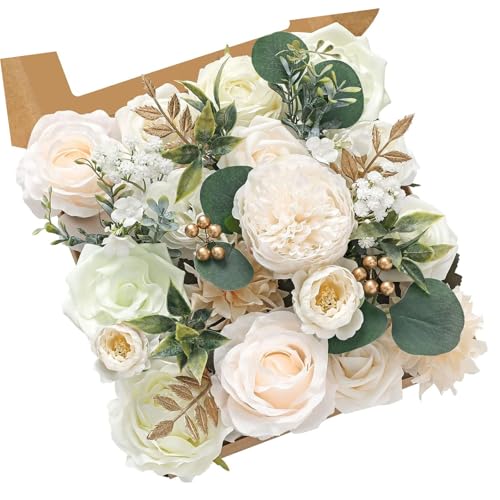 HGZHNAT Künstliche Blumenblatt Set Mit Stielen Für Hochzeitsstraußbäume Basteldekoration Dekorative Blumen Simulierte Blumen Wanddekoration von HGZHNAT