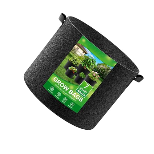 HGZHNAT Nicht Verwobene Pflanzenbehälter 4pcs Set Verstärkte Wachstumstaschen Die Belüftentöpfe Verbessern Geeignet Für Bio Gartengarten Atmungsaktiv HGZHNAT Nicht Verwobene Pflanzenbehälter 4pcs Set Verstärkte Wachstumstaschen Die Belüftentöpfe Verbessern Geeignet Für Bio Gartengarten Atmungsaktiv von HGZHNAT