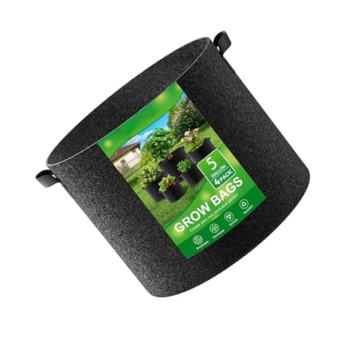 HGZHNAT Nicht Verwobene Pflanzenbehälter 4pcs Set Verstärkte Wachstumstaschen Die Belüftentöpfe Verbessern Geeignet Für Bio Gartengarten Atmungsaktiv HGZHNAT Nicht Verwobene Pflanzenbehälter 4pcs Set Verstärkte Wachstumstaschen Die Belüftentöpfe Verbessern Geeignet Für Bio Gartengarten Atmungsaktiv von HGZHNAT