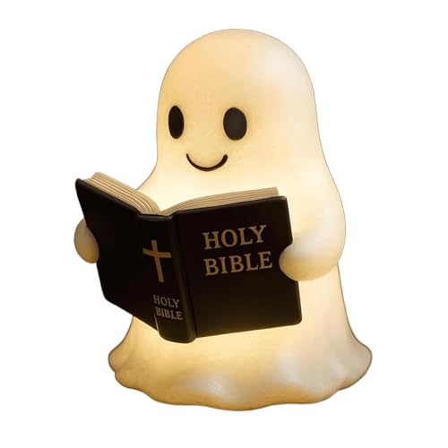 HGZHNAT Niedliche Geister-Leselampe, Ghosty Reading Book Lamp, Halloween Nachtlicht Mit Weichem LED Glow Lustiges Innendekor, Für Heimbuchregal Oder Partyharz Gefertigtes Statue Licht HGZHNAT Niedliche Geister-Leselampe, Ghosty Reading Book Lamp, Halloween Nachtlicht Mit Weichem LED Glow Lustiges Innendekor, Für Heimbuchregal Oder Partyharz Gefertigtes Statue Licht von HGZHNAT
