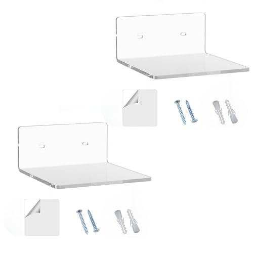 HGZHNAT Packung Von 2 Modernen Acryl Wandregalen Für Wohnzimmer Dekoration Raumsparung Display Ständer Organisatoren Zeitgenössische Heimdekoration Regale HGZHNAT Packung Von 2 Modernen Acryl Wandregalen Für Wohnzimmer Dekoration Raumsparung Display Ständer Organisatoren Zeitgenössische Heimdekoration Regale von HGZHNAT