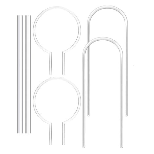 HGZHNAT Packung Von 8 Acrylpflanzen Stützständen Modernes U Förmiges Kreisförmiges Design Für Gartendekoration Und Blumentöpfe Stabilität Pflanzenregal Set von HGZHNAT