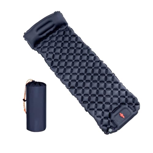 HGZHNAT Schlafkissen Freien Matte Klappbett Camping Aufblasbare Matratze Mit Kissen Leichte Gewicht Luftkissen Dauerhaft Schlafpolster Mit Kissen von HGZHNAT