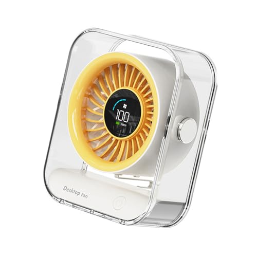 HGZHNAT Schreibtischlüfter Digital Displayventilator Schlafzimmer Lüfter Büro Lüfter Luftkühlung Lüfter Bauch von HGZHNAT