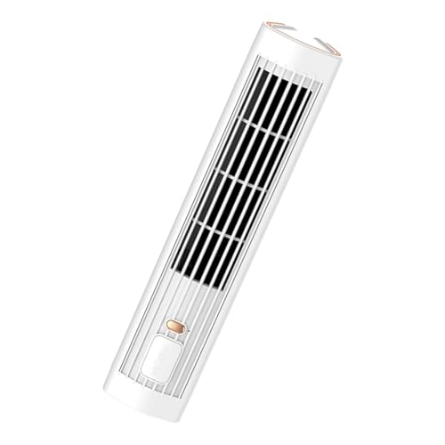HGZHNAT Tischlüfter Mit USB Lade Und 3 Geschwindigkeits Option Office Cooling Solution Abs Textur Für Ruhige Und Effektive Kühlung Tragbarer Schreibtisch Tower Lüfter von HGZHNAT