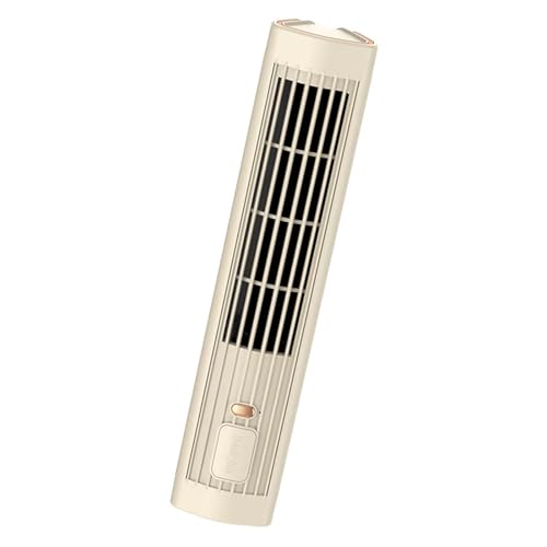 HGZHNAT Tischlüfter Mit USB Lade Und 3 Geschwindigkeits Option Office Cooling Solution Abs Textur Für Ruhige Und Effektive Kühlung Tragbarer Schreibtisch Tower Lüfter von HGZHNAT