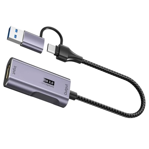 HGZHNAT USB3.0 Videoaufnahmenkarte Für 4K60Hz HDTV Eingabe Sound PC Gaming Streaming Und Konferenzaufzeichnung von HGZHNAT